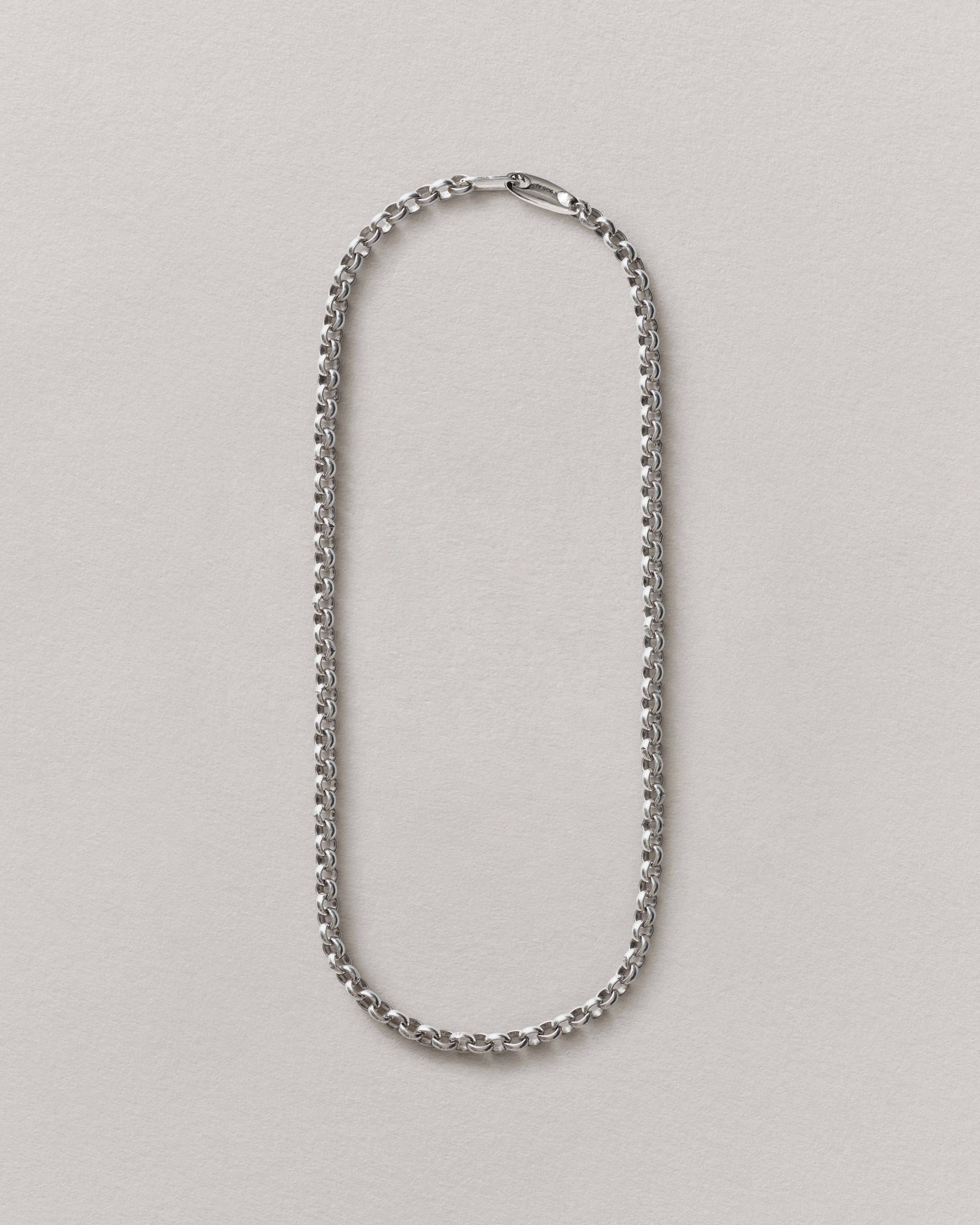 【COOR】 Silver Rolo Chain Necklace / 追跡付 harlembling-spring-barrel-rolo