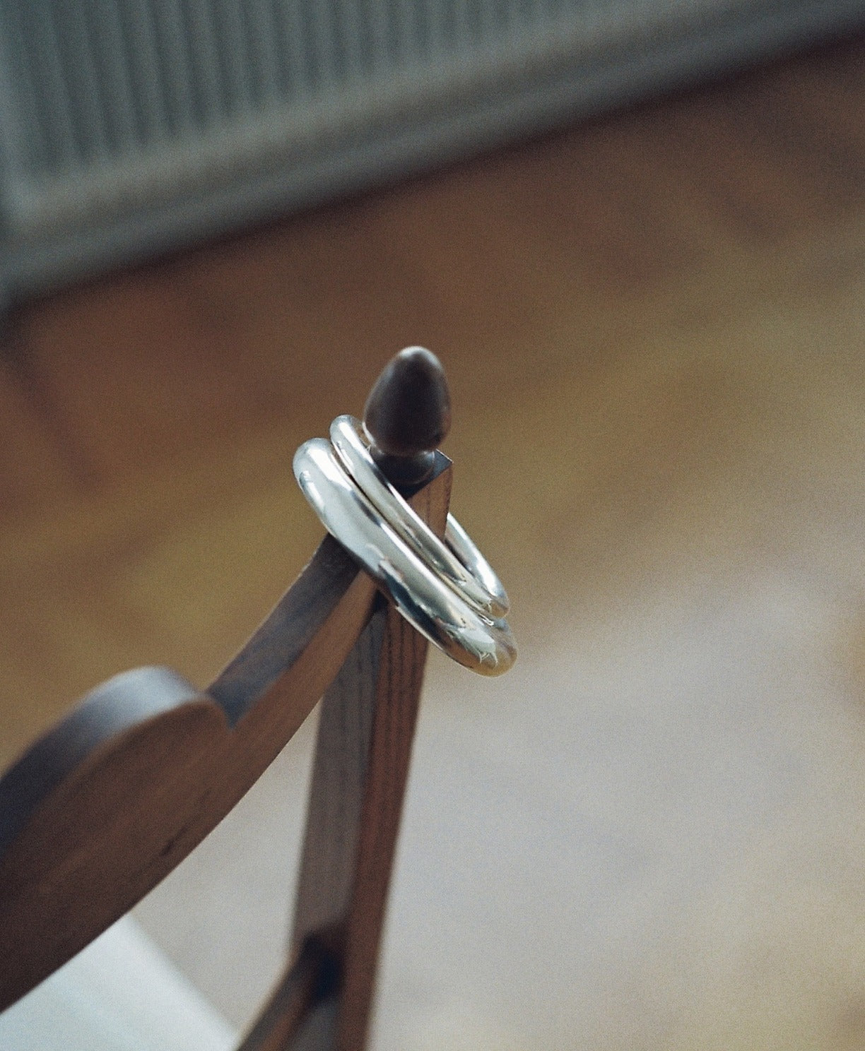 Slender Tube Bangle - Sleek Silver Bracelet | Annika Inez