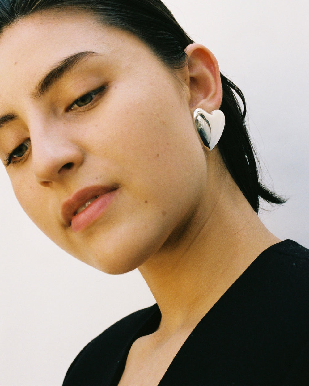 Large Voluptuous Heart Earrings
