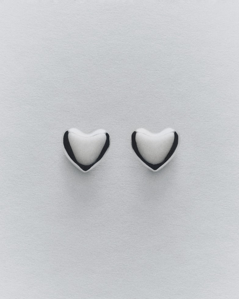 Small Voluptuous Heart Earrings