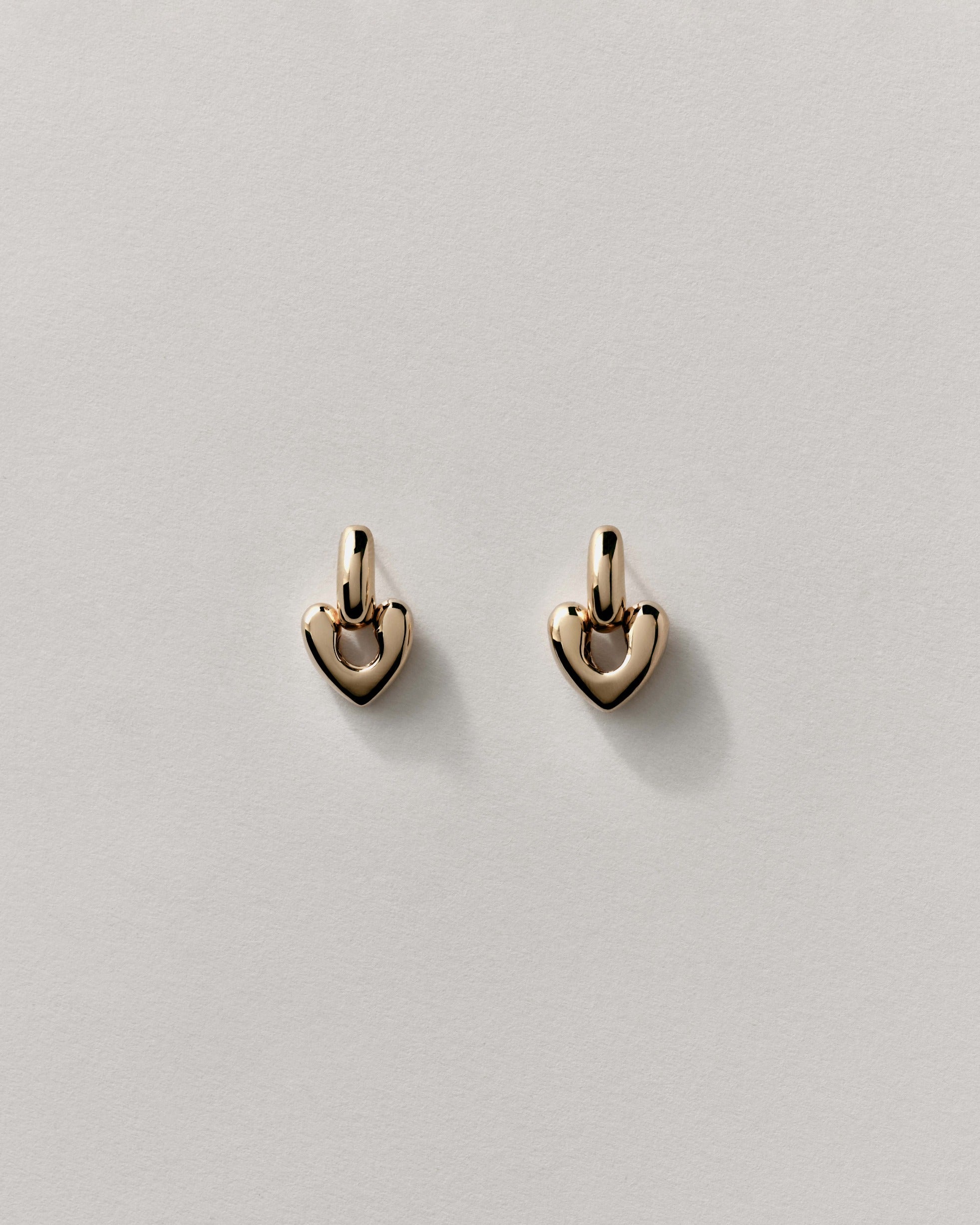 Small Heart Drop Earrings – Annika Inez