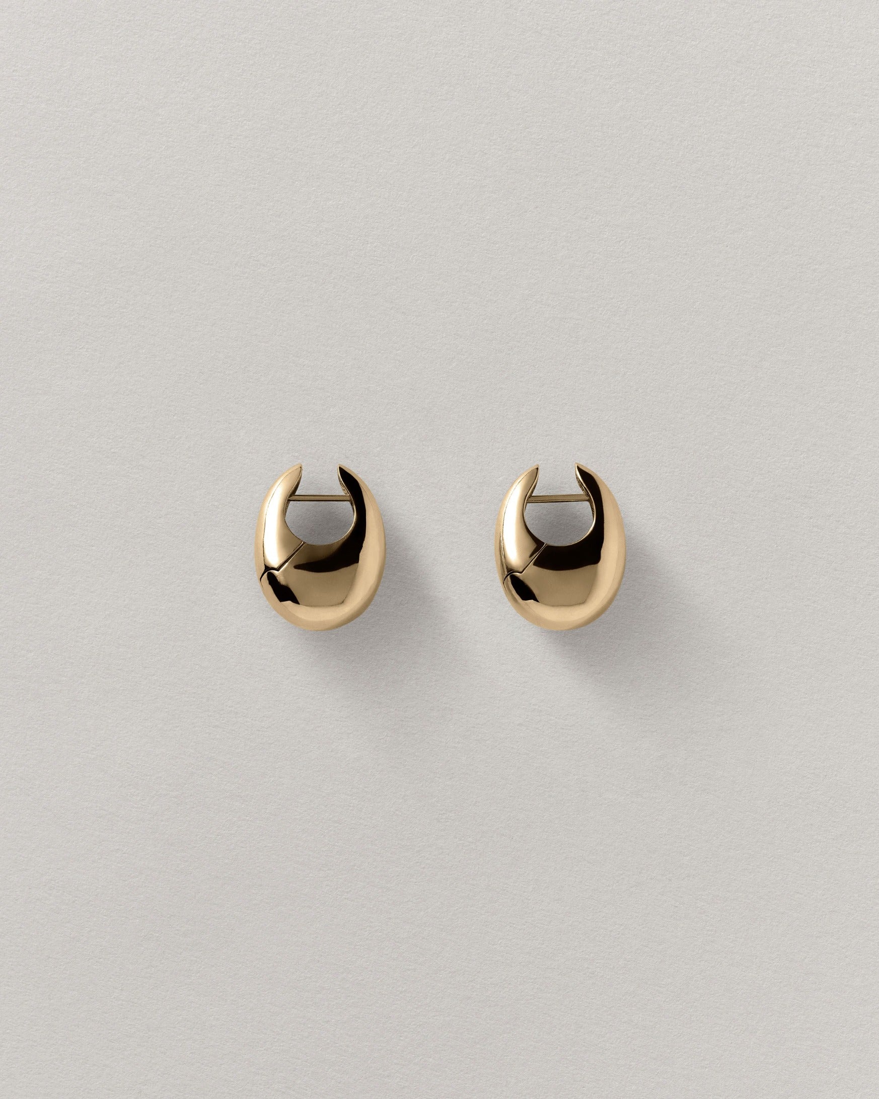 Large Sloping Hinge Hoops – Annika Inez