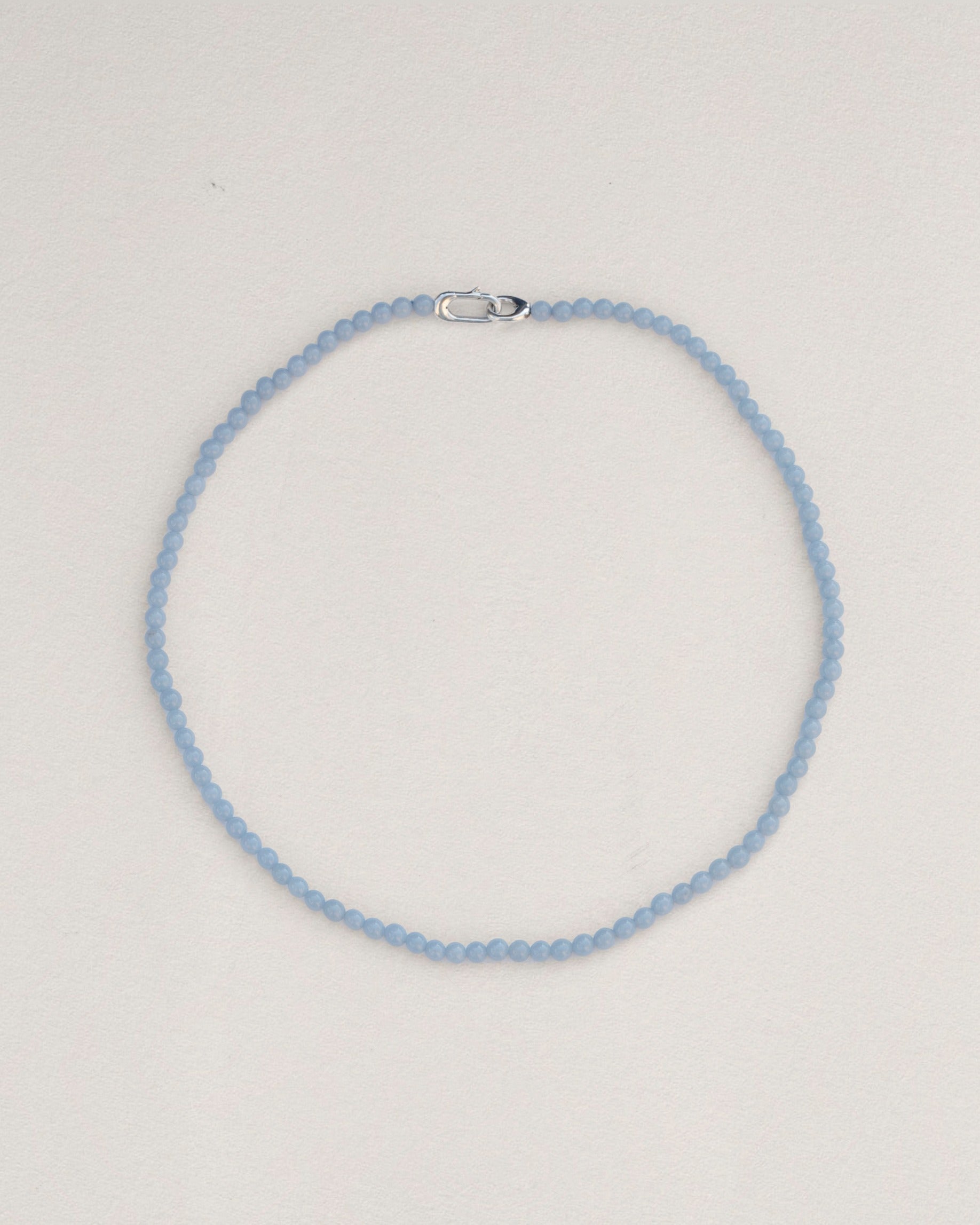 Beaded Collar Necklace - Petite Stones & Silver | Annika Inez