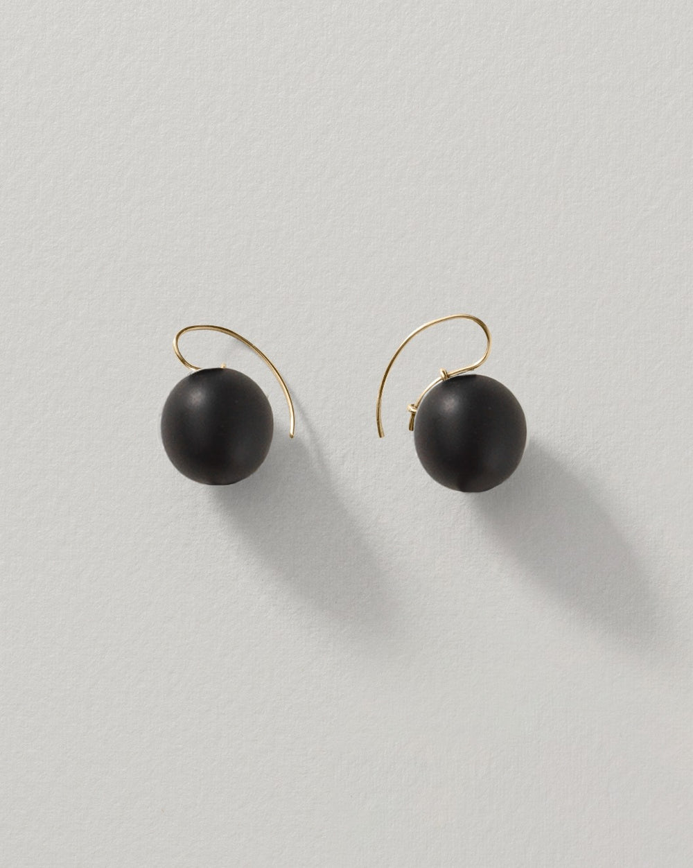 Stone Sphere Drop Earrings