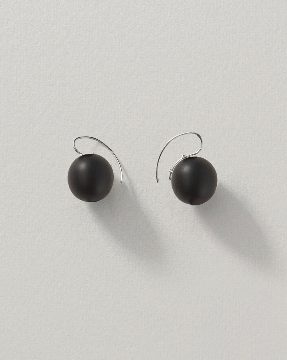 Stone Sphere Drop Earrings