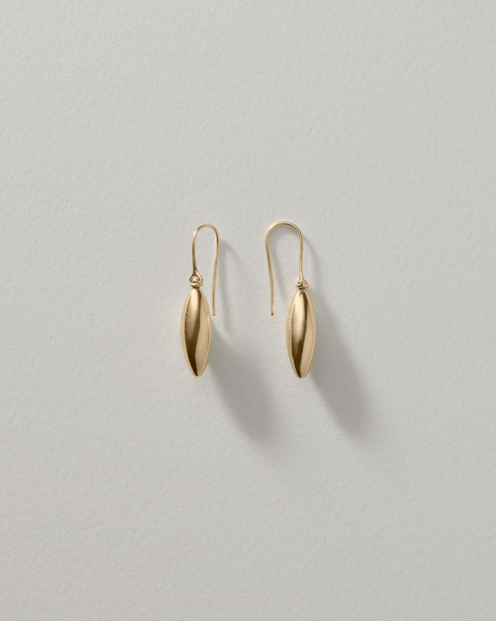 Small Elongated Ellipse Earrings
