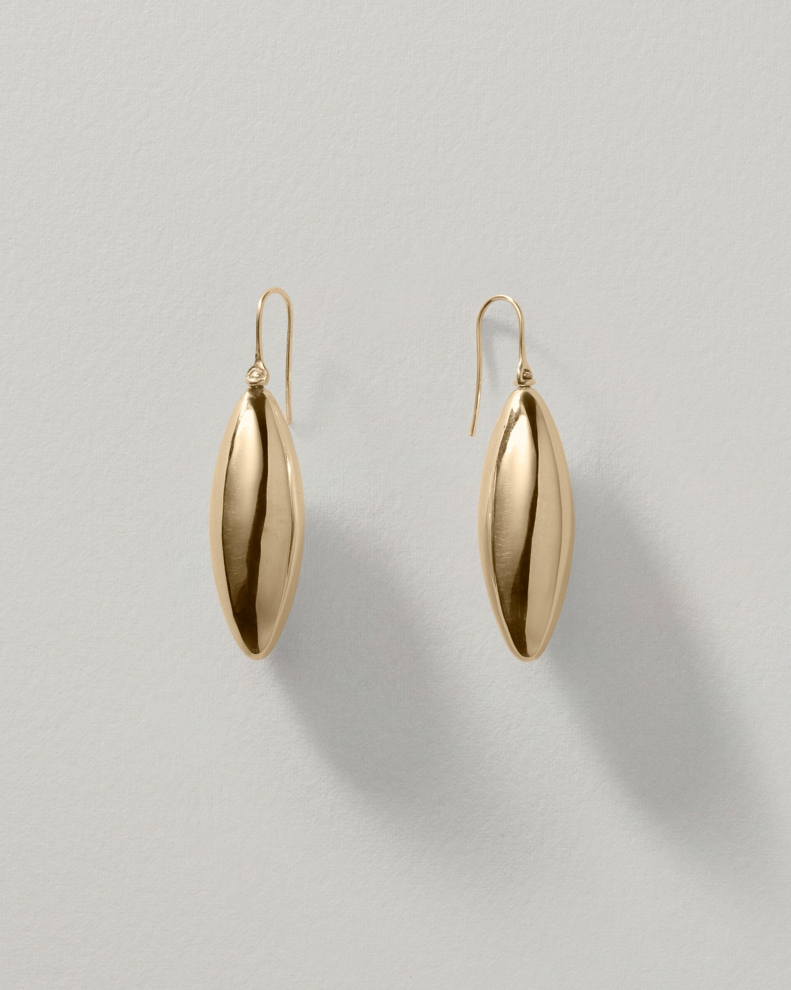 Large Elongated Ellipse Earrings – Annika Inez