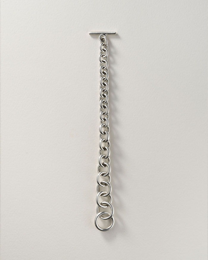 Wide Tapered Link Bracelet