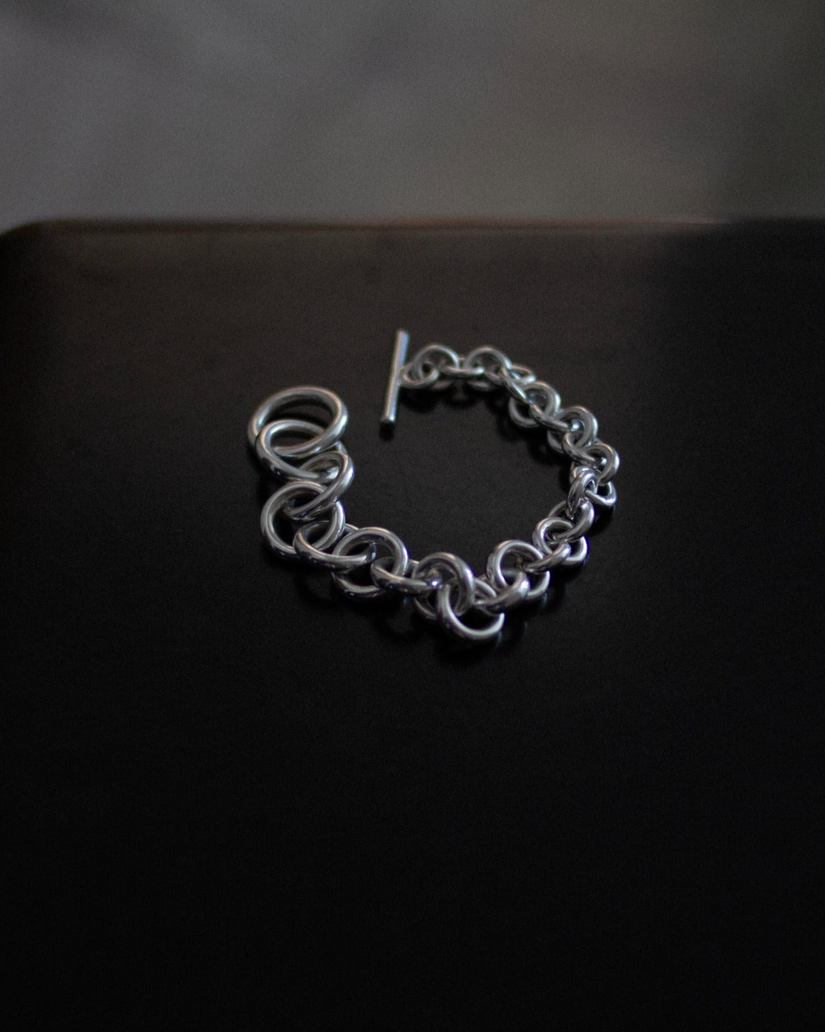 Wide Tapered Link Bracelet – Annika Inez