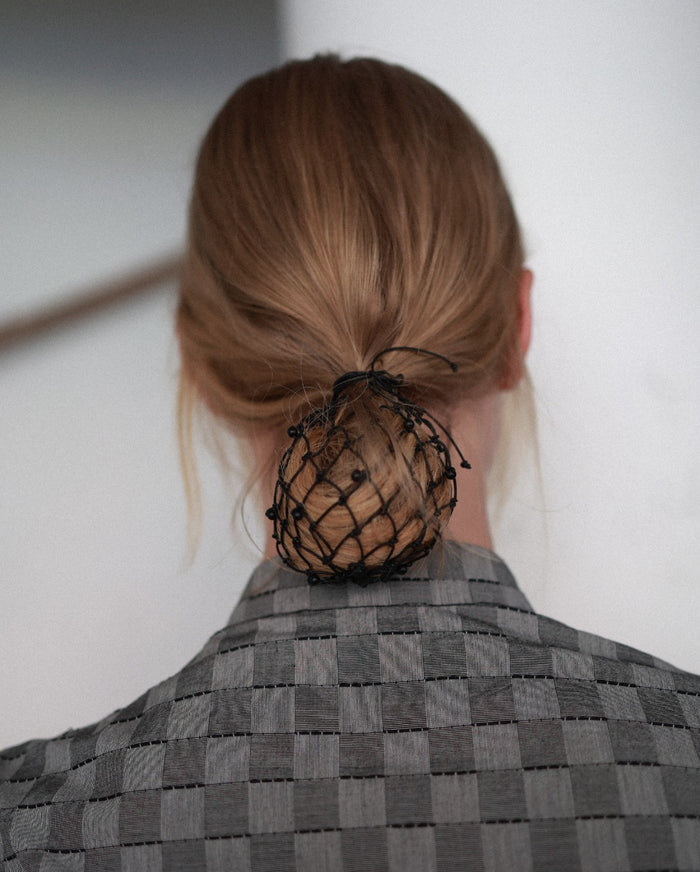 Beaded Chignon Net