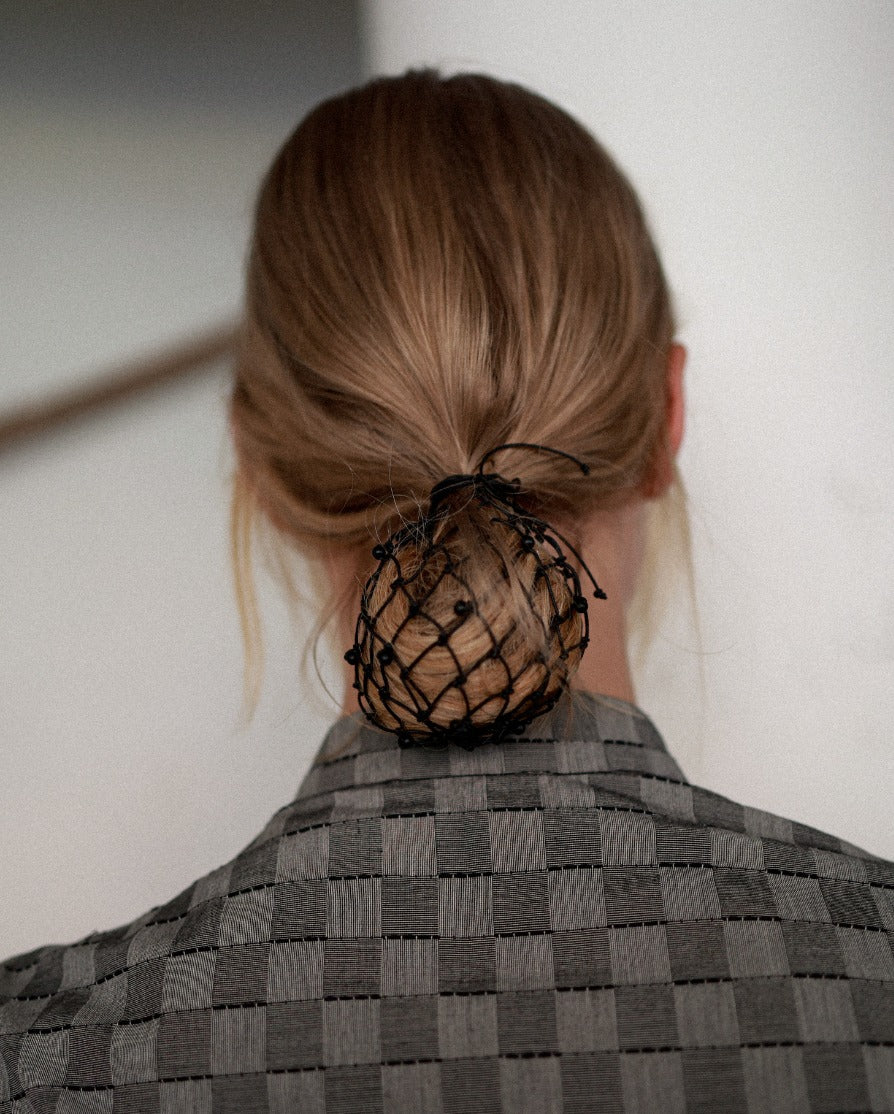 Beaded Chignon Net