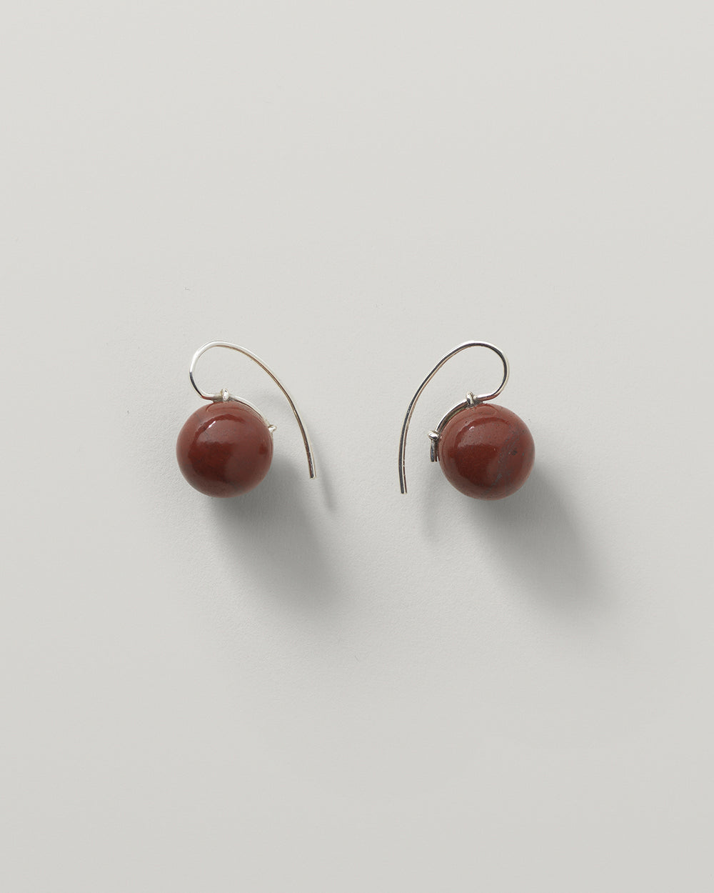 Stone Sphere Drop Earrings
