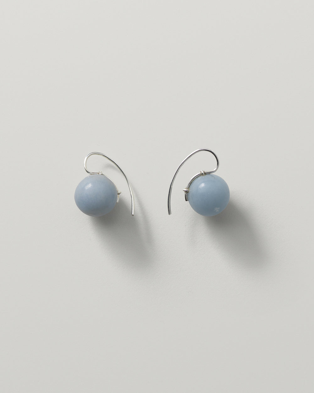Stone Sphere Drop Earrings