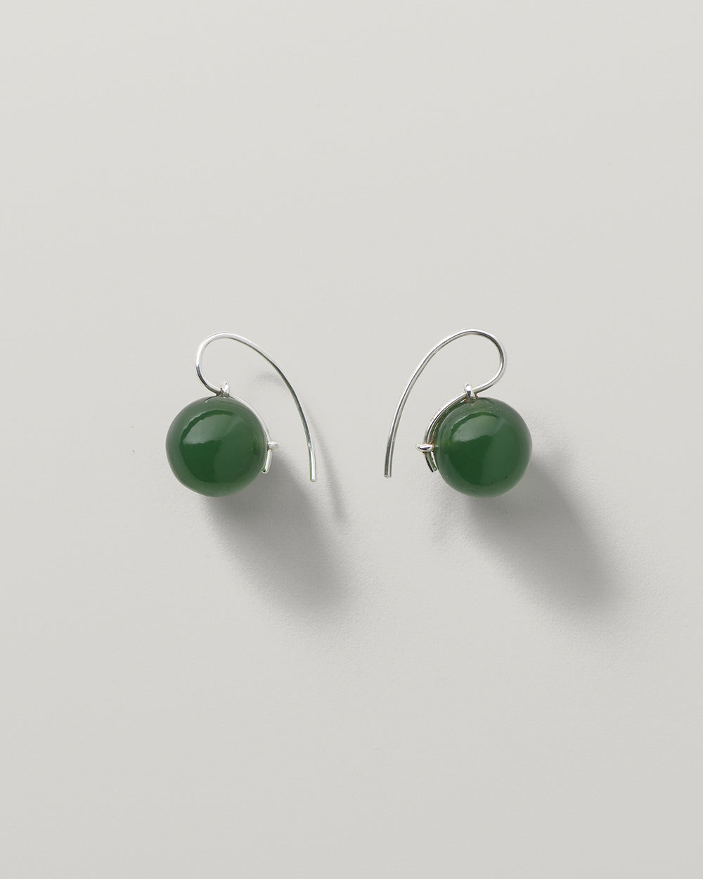 Stone Sphere Drop Earrings