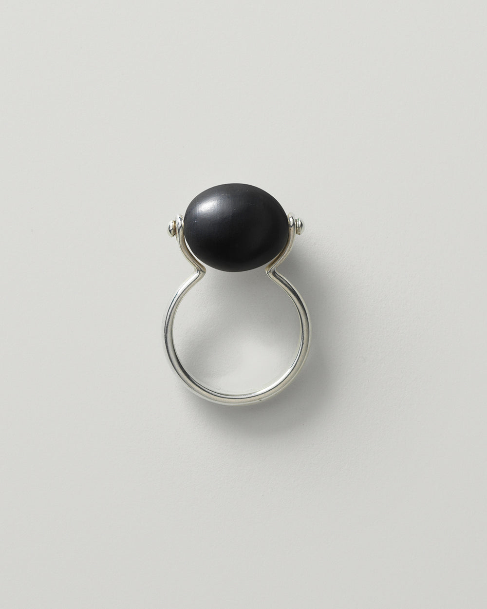 Small Stone Ellipse Ring