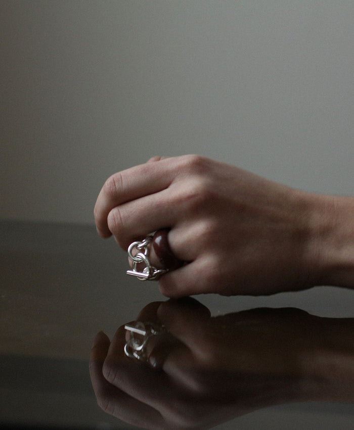 Tapered Link Ring