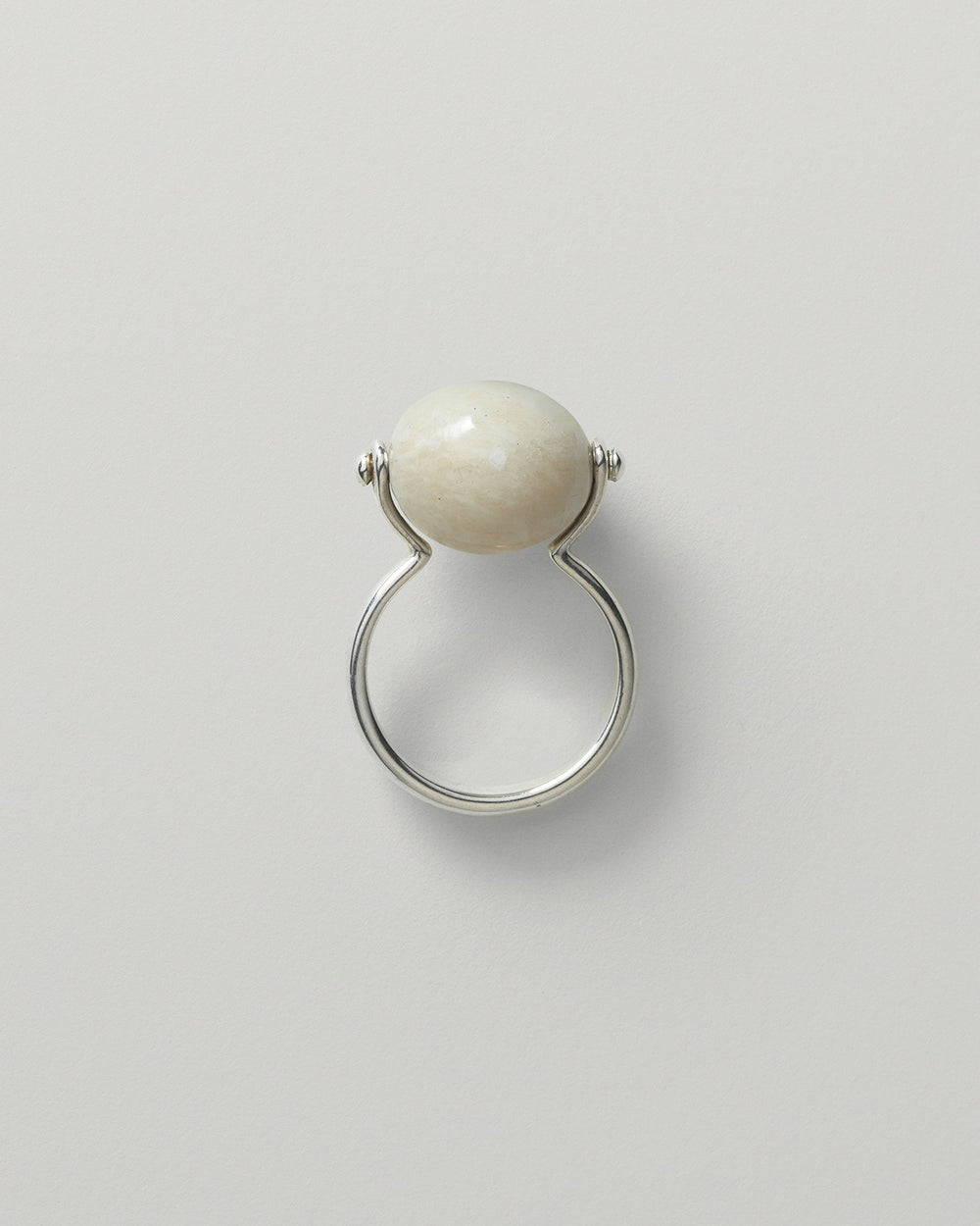 Small Stone Ellipse Ring