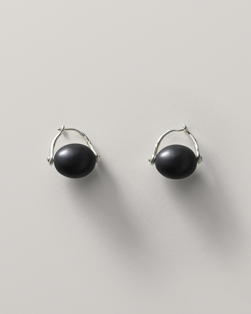 Stone Ellipse Earrings
