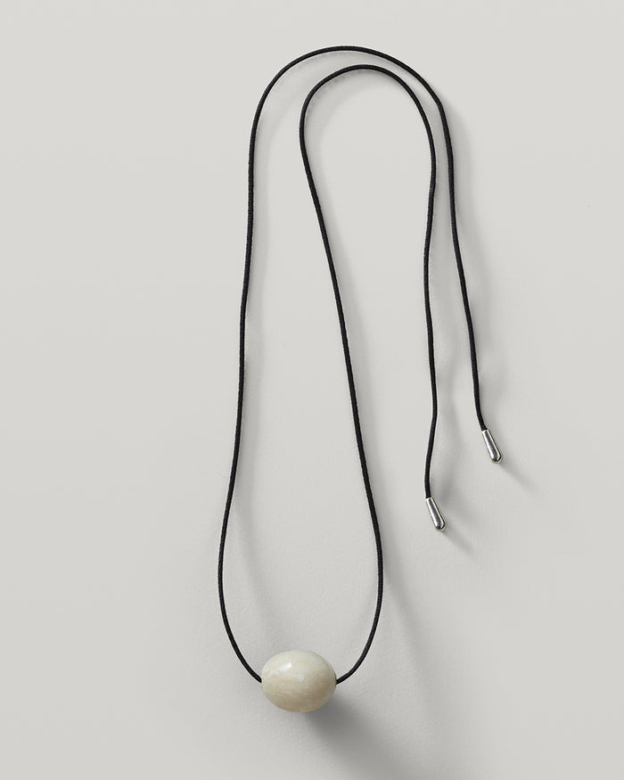 Large Stone Ellipse Necklace