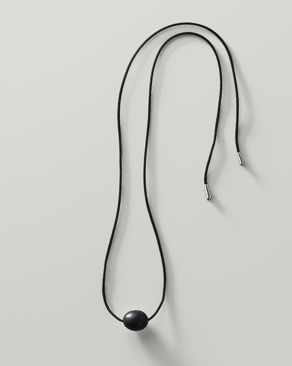 Small Stone Ellipse Necklace