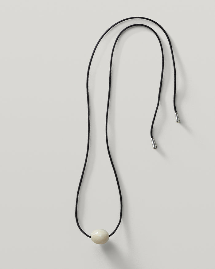 Small Stone Ellipse Necklace