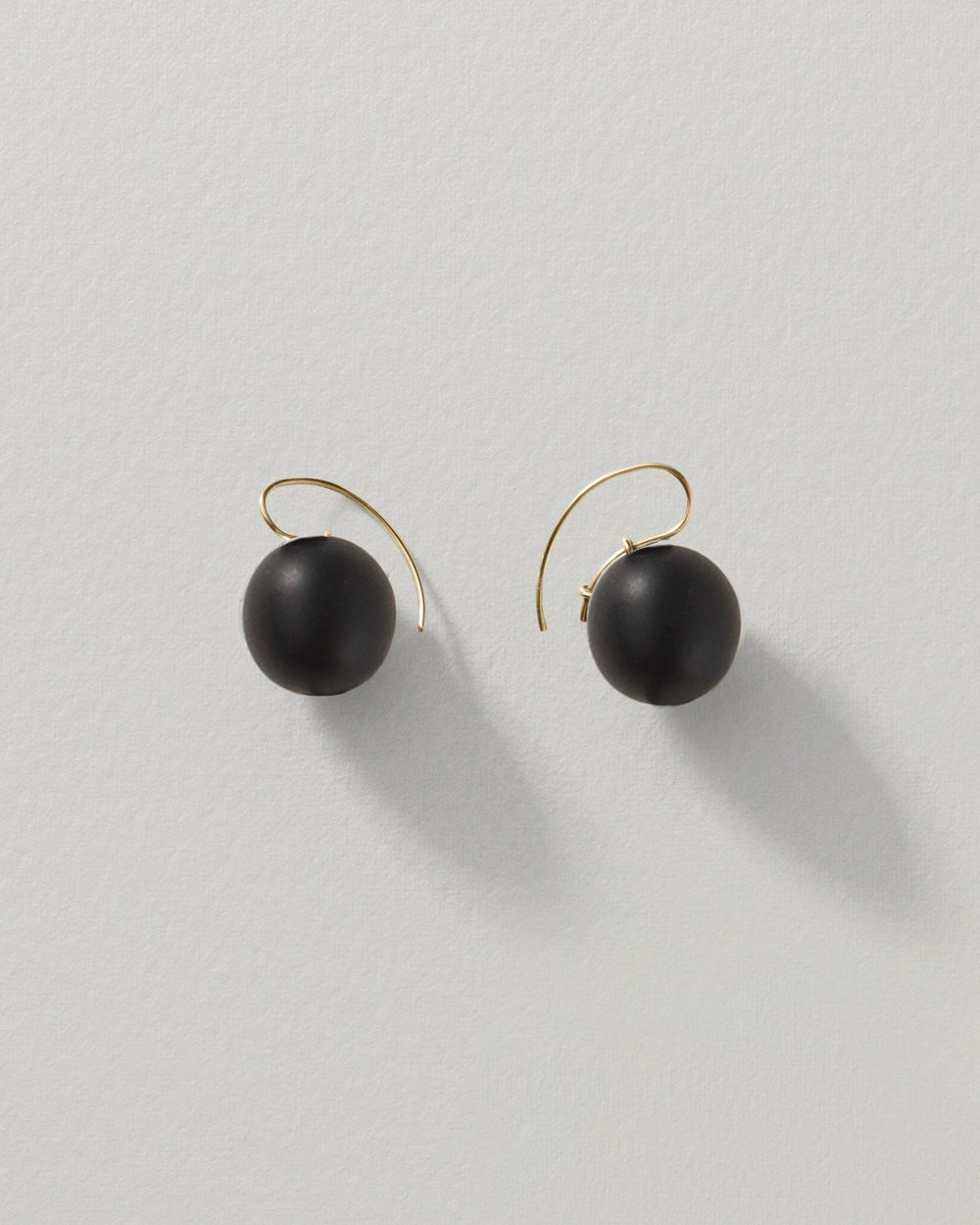 Stone Sphere Drop Earrings