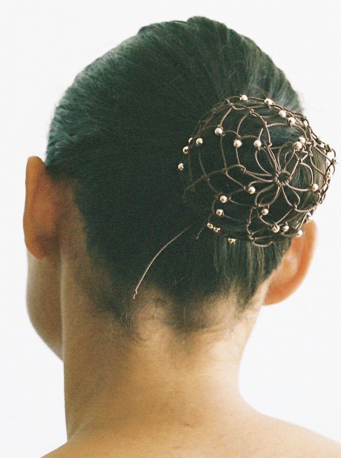 Beaded Chignon Net