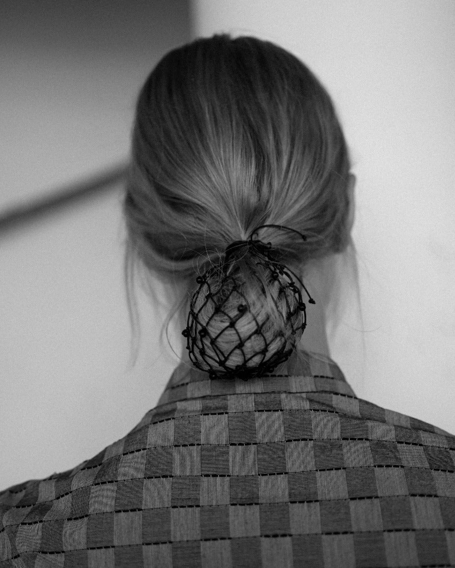 Beaded Chignon Net